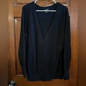 Lane Bryant 22/24 Black V Neck Cardigan